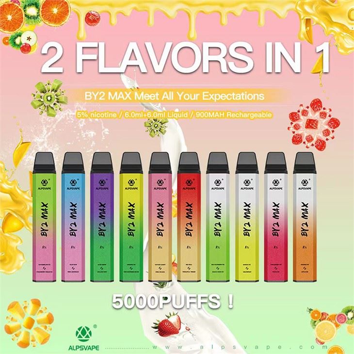 ALPSVAPE BY2 MAX 5000 elektronisko cigarešu vienreizējās lietošanas vape