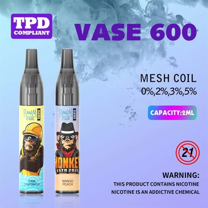 RANDM VĀZE 600 PUFFS