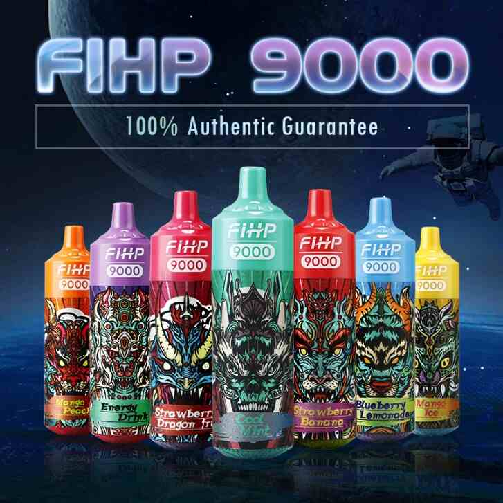 FIHP Tornado 9000 Puffs vienreizējās lietošanas vape