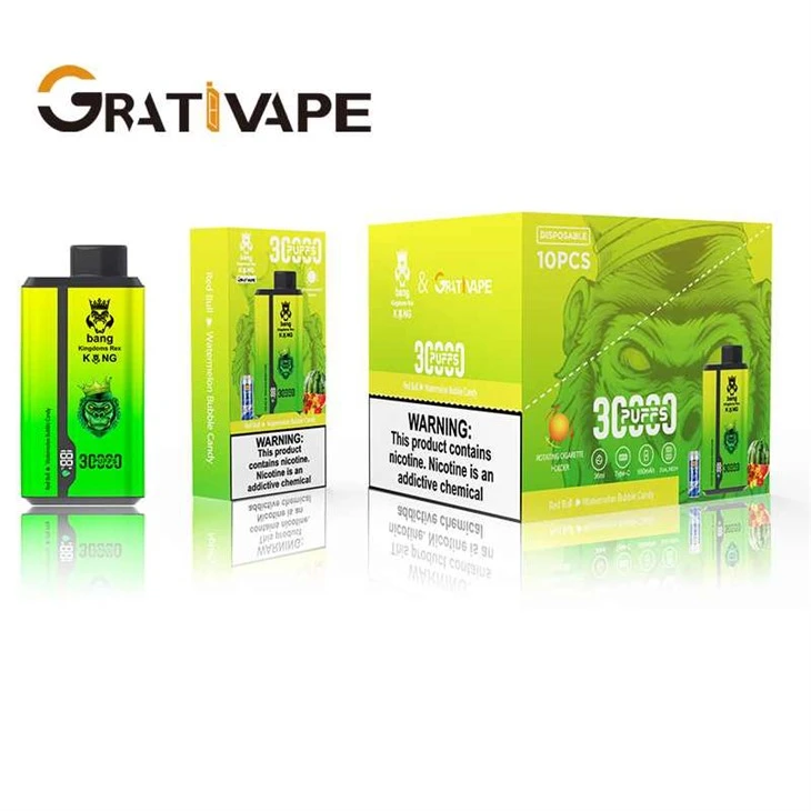 Grativape Bang King 30000 dvesmas 2 ar 1 garšu
