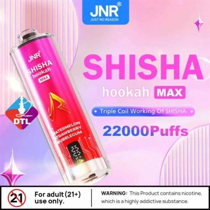 JNR Shisha Ūdenspīpe Max 22000