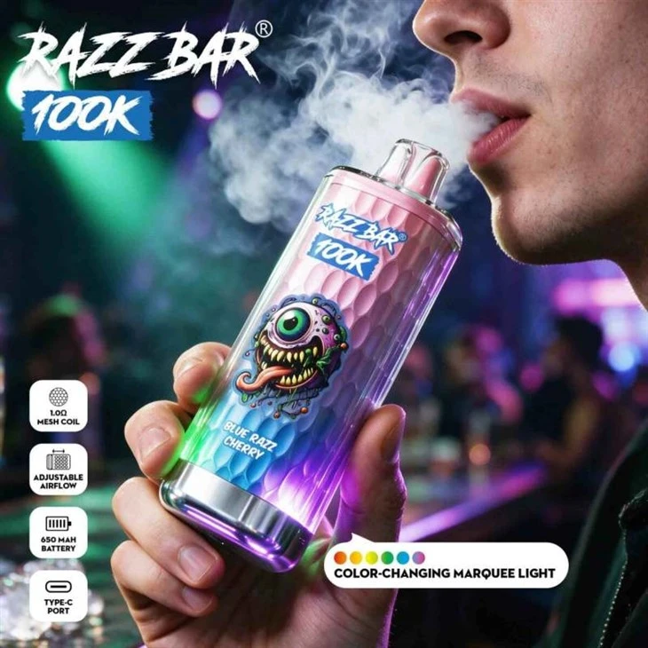 Razz Bar 100 000 uzpūtienu