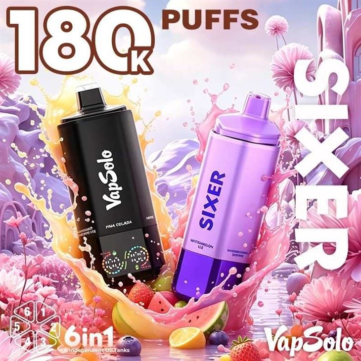 Vapsolo Sixer 180K Puffs high quality